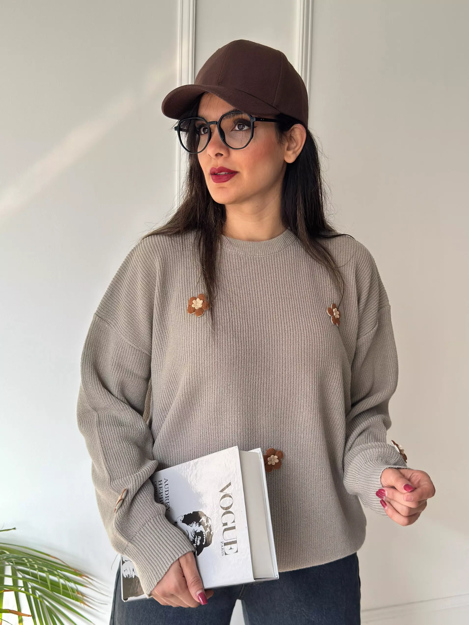 بافت پینترستی بابونه